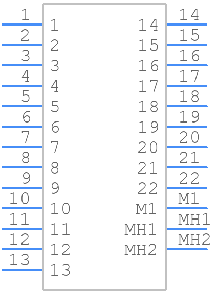 1-1393824-0 - TE Connectivity - PCB symbol