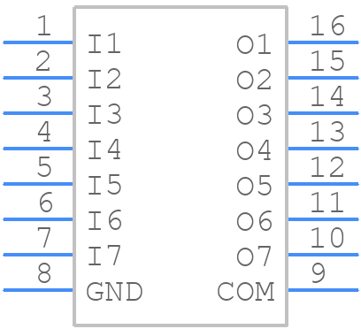 TBD62003AFNG,EL - Toshiba - PCB symbol