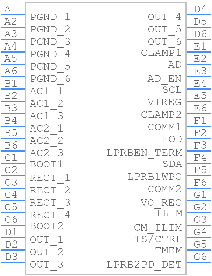 BQ51222YFPR - Texas Instruments - PCB symbol