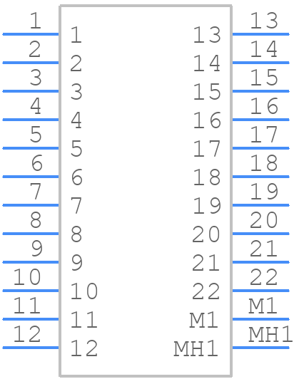 V23154-Z1028 - TE Connectivity - PCB symbol