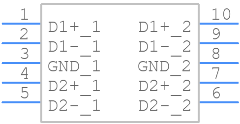 ECMF4-20A42N10 - STMicroelectronics - PCB symbol