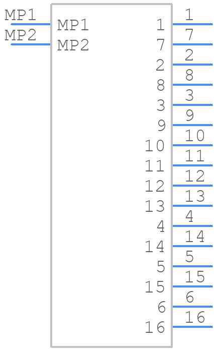 0348978160 - Molex - PCB symbol