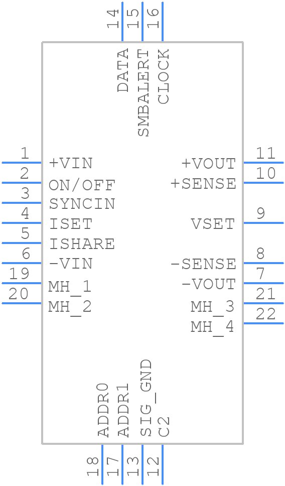 H60SB0A050NRDC - Delta Electronics - PCB symbol