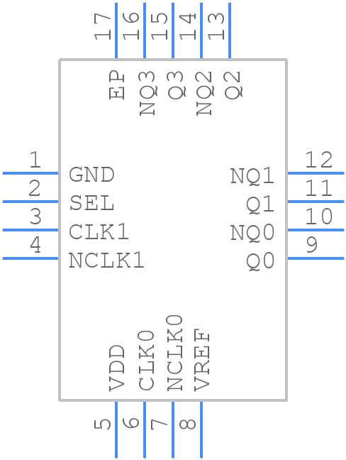 8P34S1204NLGI - Renesas Electronics - PCB symbol