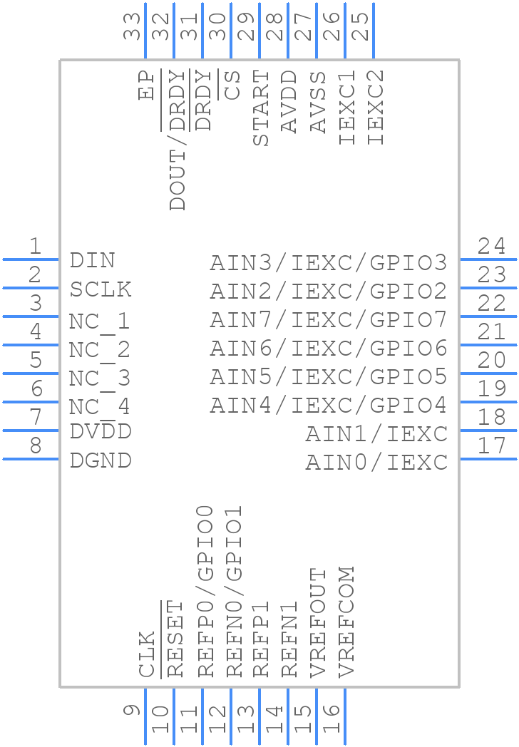 ADS1148IRHBR - Texas Instruments - PCB symbol
