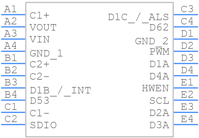 LM3535TME/NOPB - Texas Instruments - PCB symbol