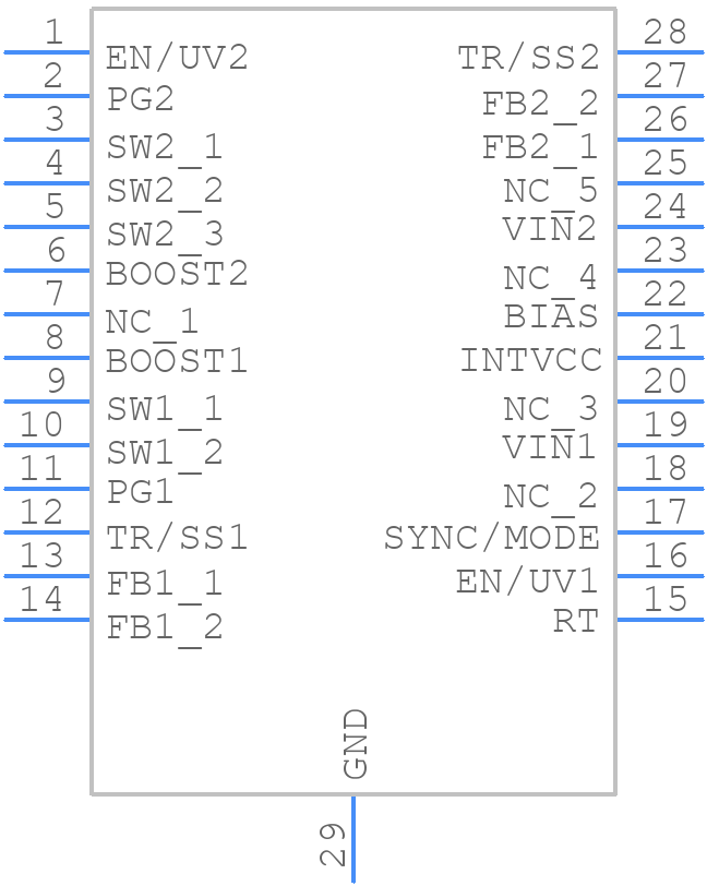 LT8616HFE#PBF - Analog Devices - PCB symbol
