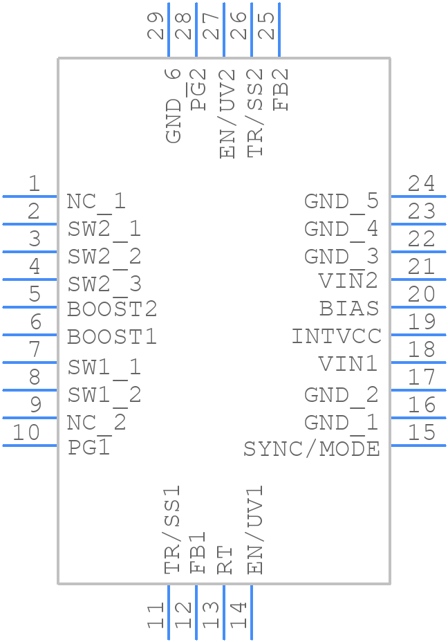 LT8616IUDE#TRPBF - Analog Devices - PCB symbol