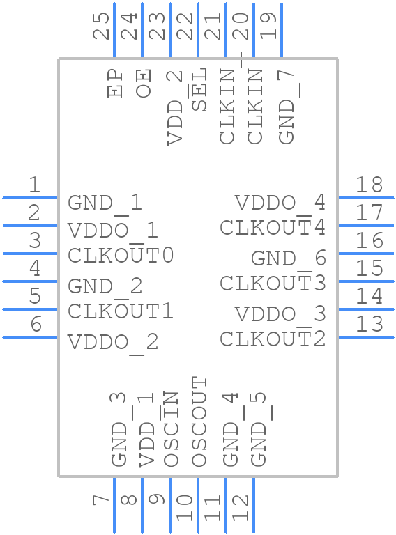 LMK00105SQ/NOPB - Texas Instruments - PCB symbol