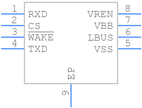 MCP2003BT-E/MC - Microchip - PCB symbol
