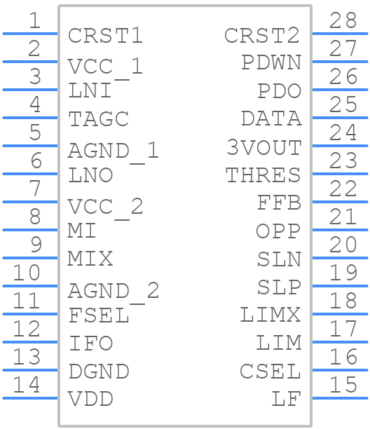 TDA5200XUMA1 - Infineon - PCB symbol