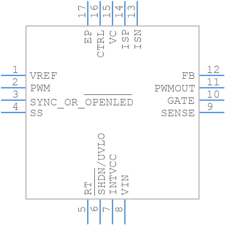 LT3755IUD-2#PBF - Analog Devices - PCB symbol