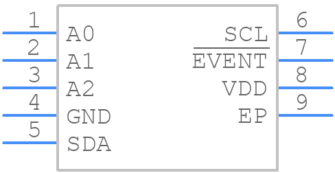 STTS3000B2DN3F - STMicroelectronics - PCB symbol