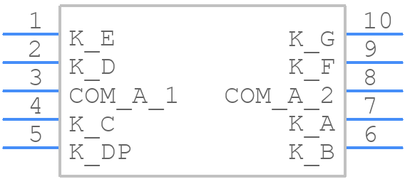 VAOS-A561G9-BW/43 - Visual Communications Company - PCB symbol