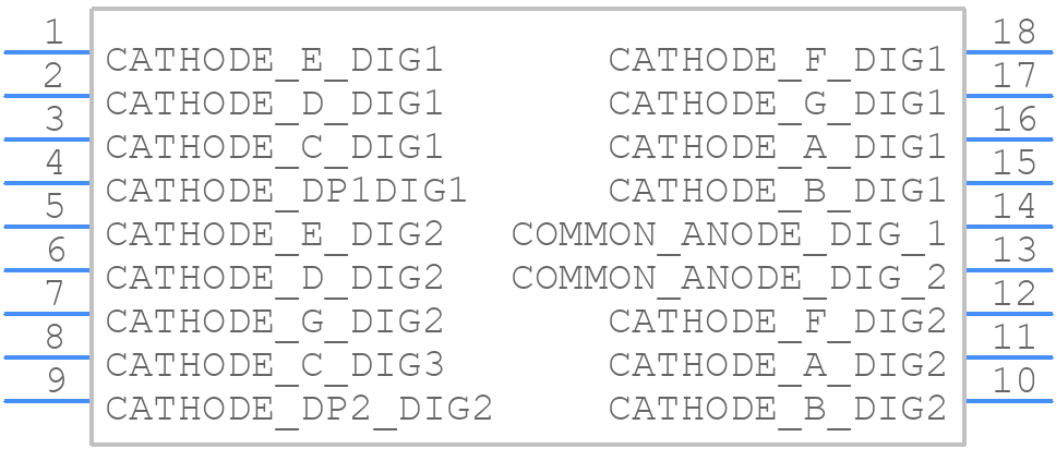 DA56-51PBWA/A - Kingbright - PCB symbol