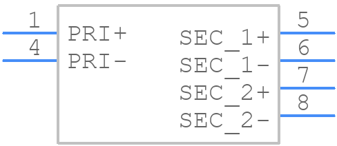 F48-023-C2 - Triad Magnetics - PCB symbol