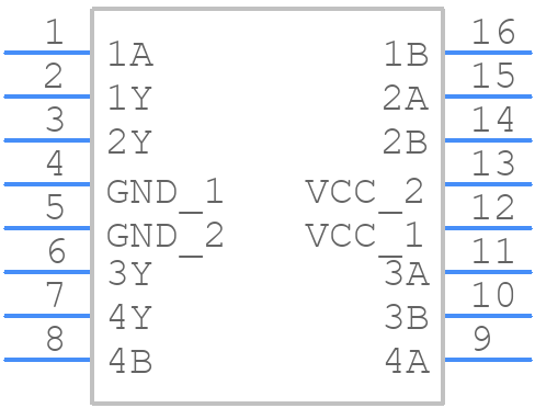 74AC11008DRE4 - Texas Instruments - PCB symbol