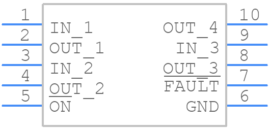 MAX1931EUB+ - Analog Devices - PCB symbol