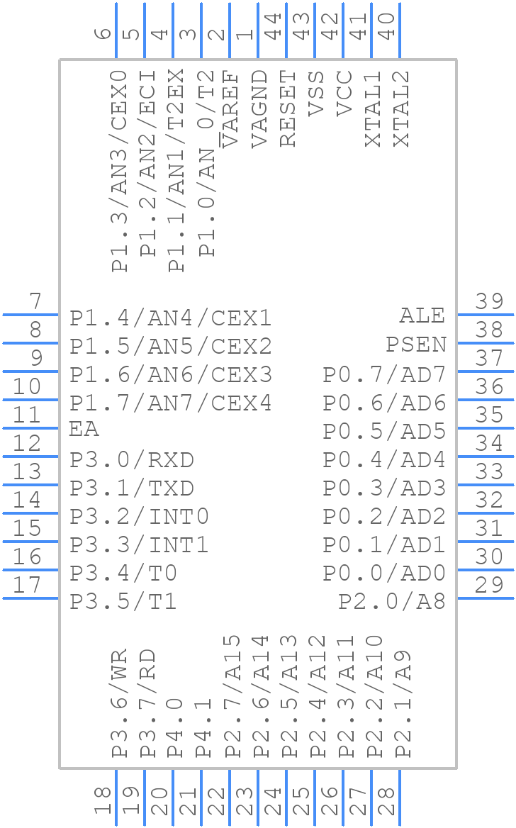 AT89C51AC2-SLSUM - Microchip - PCB symbol