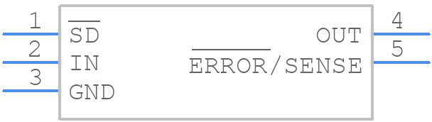 LP3852ET-1.8/NOPB - Texas Instruments - PCB symbol