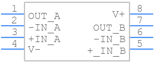 OPA2353UA/2K5 - Texas Instruments - PCB symbol