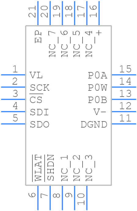 MCP41HV51-104E/MQ - Microchip - PCB symbol
