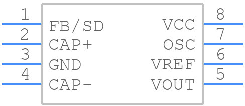 LT1054CPG4 - Texas Instruments - PCB symbol