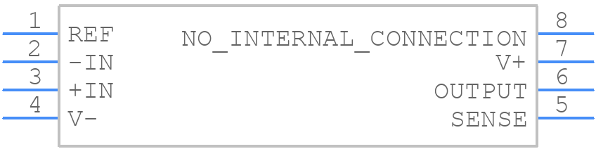 INA105KU/2K5 - Texas Instruments - PCB symbol