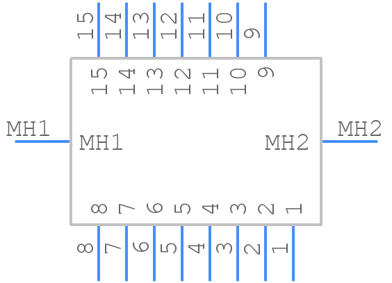KF22X-A15P-N - Kycon - PCB symbol