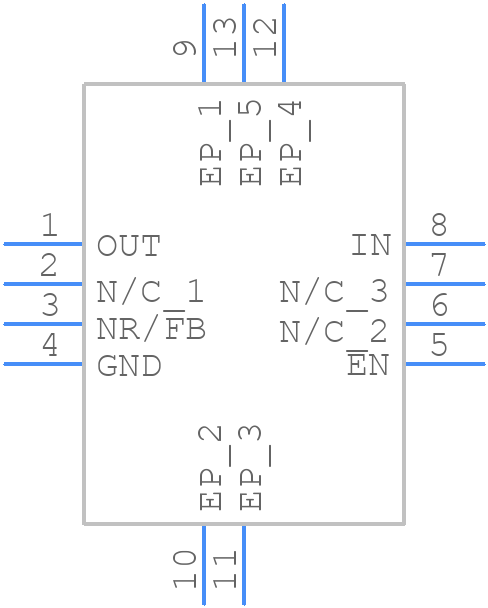 TPS73601DRBR - Texas Instruments - PCB symbol