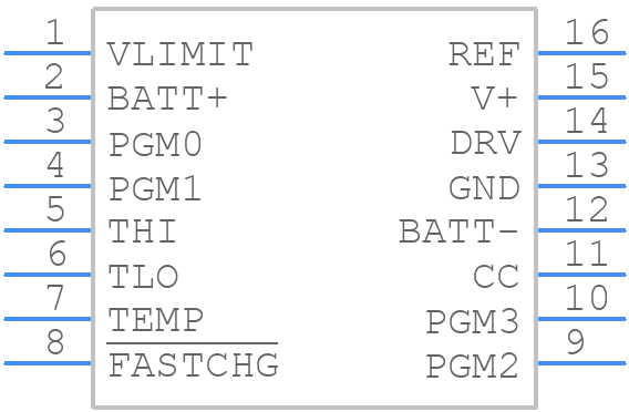 MAX713EPE+ - Analog Devices - PCB symbol