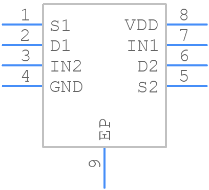 ADG723ACPZ-REEL7 - Analog Devices - PCB symbol