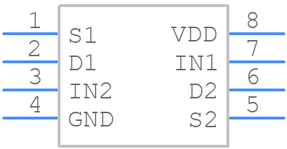 ADG723BRM - Analog Devices - PCB symbol