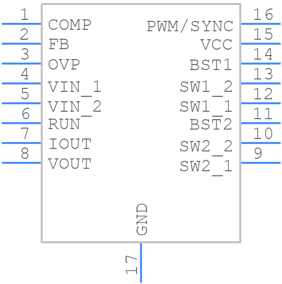 LTC3112IDHD#PBF - Analog Devices - PCB symbol