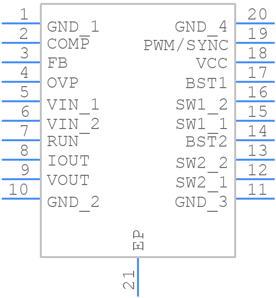 LTC3112HFE#PBF - Analog Devices - PCB symbol
