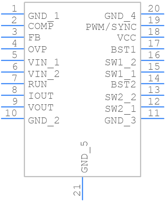LTC3112IFE#PBF - Analog Devices - PCB symbol