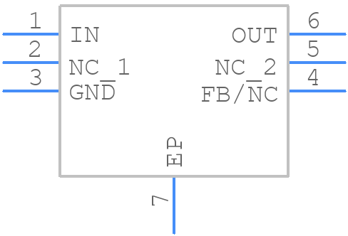 TPS715A33DRVR - Texas Instruments - PCB symbol
