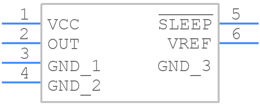 A1395SEHLX-T - Allegro Microsystems - PCB symbol