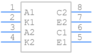 TIL198 - Isocom - PCB symbol