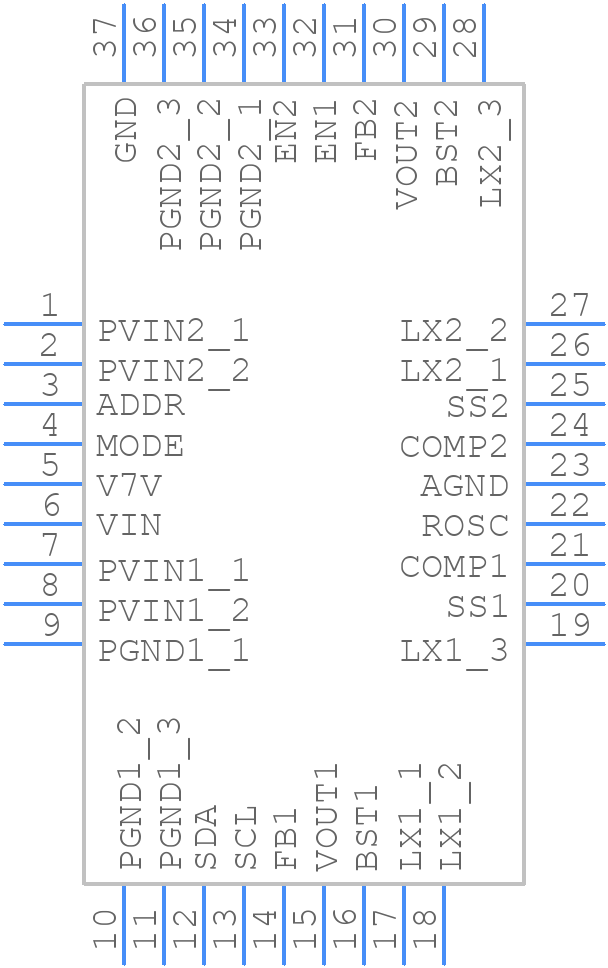 TPS65273VRHHR - Texas Instruments - PCB symbol