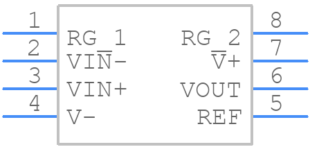 INA333SJD - Texas Instruments - PCB symbol