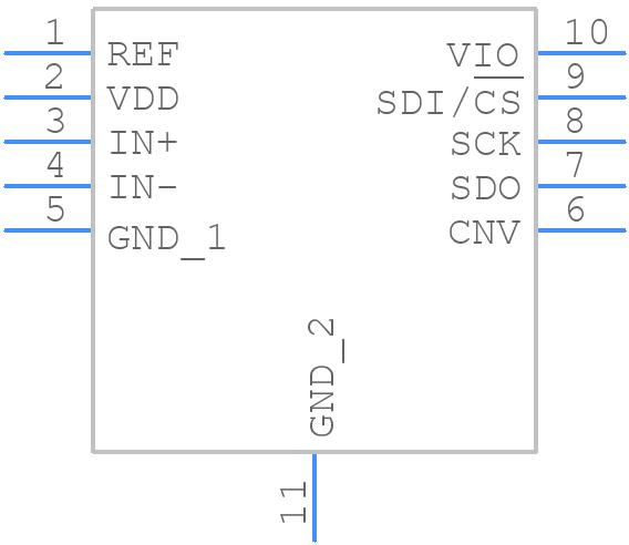 AD7989-1BCPZ-RL7 - Analog Devices - PCB symbol