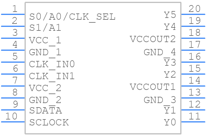 CDCE706PWG4 - Texas Instruments - PCB symbol
