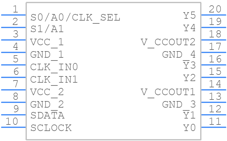 CDCE706PWRG4 - Texas Instruments - PCB symbol