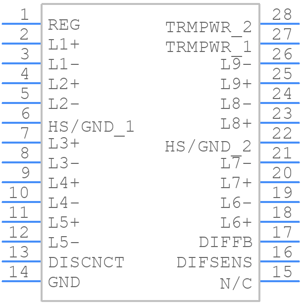 UCC5672PWP - Texas Instruments - PCB symbol