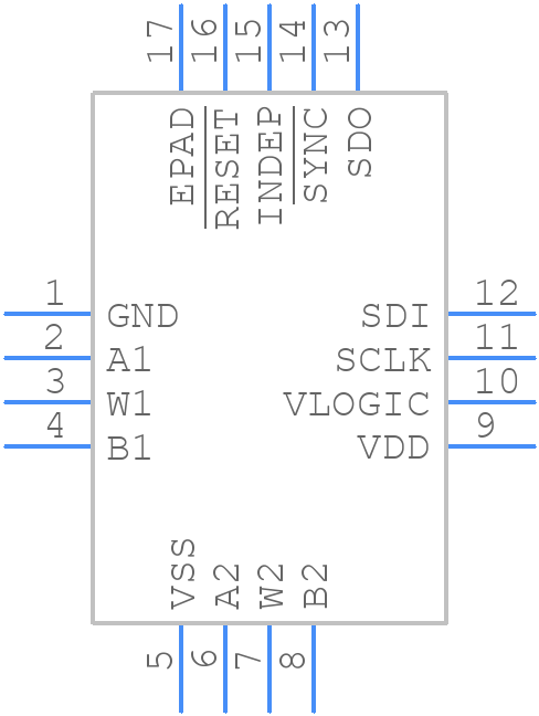 AD5142BCPZ10-RL7 - Analog Devices - PCB symbol