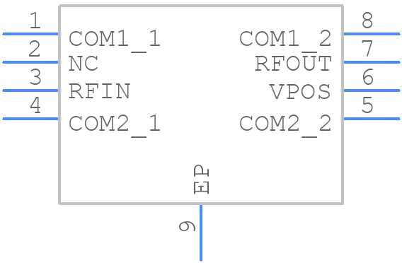 AD8353ACPZ-REEL7 - Analog Devices - PCB symbol