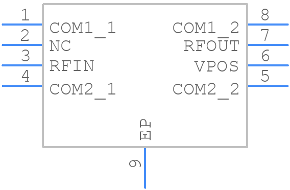 AD8353ACP-R2 - Analog Devices - PCB symbol