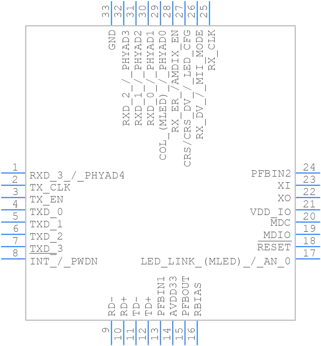 TLK106LRHBR - Texas Instruments - PCB symbol