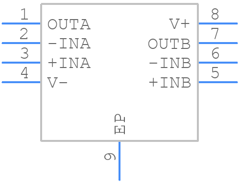 LT6201CDD - Analog Devices - PCB symbol